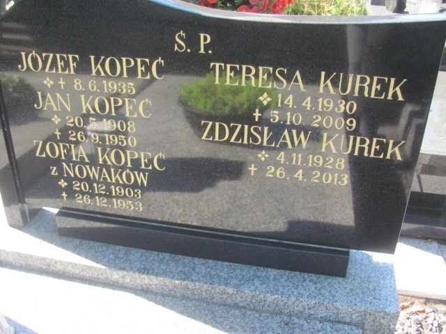 Teresa Kurek 1930 Kalisz Katedra - Grobonet - Wyszukiwarka osób pochowanych