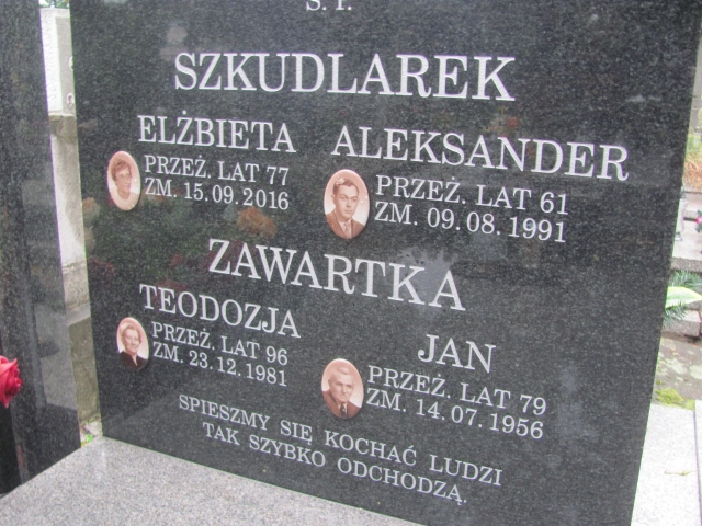 Elżbieta Szkudlarek Kalisz Katedra - Grobonet - Wyszukiwarka osób pochowanych