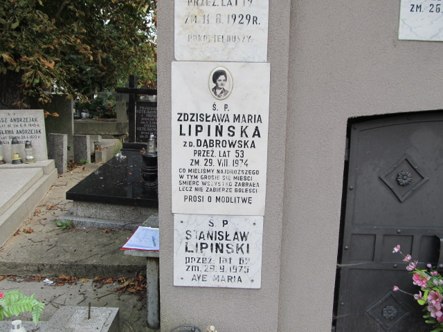 Zdzisława Maria Lipińska Kalisz Katedra - Grobonet - Wyszukiwarka osób pochowanych