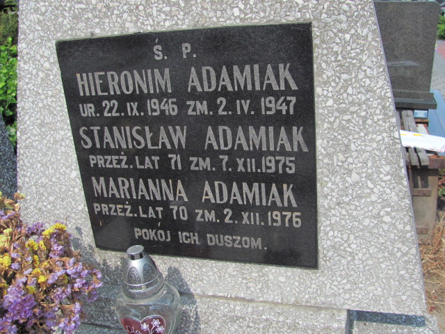 Stanisław Adamiak Kalisz Katedra - Grobonet - Wyszukiwarka osób pochowanych