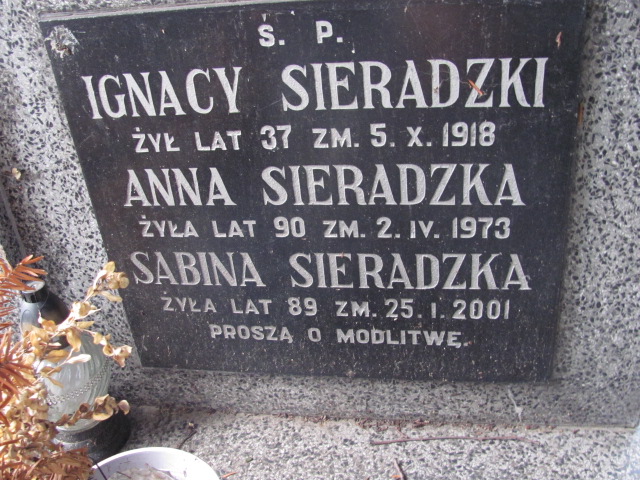 Ignacy Sieradzki Kalisz Katedra - Grobonet - Wyszukiwarka osób pochowanych